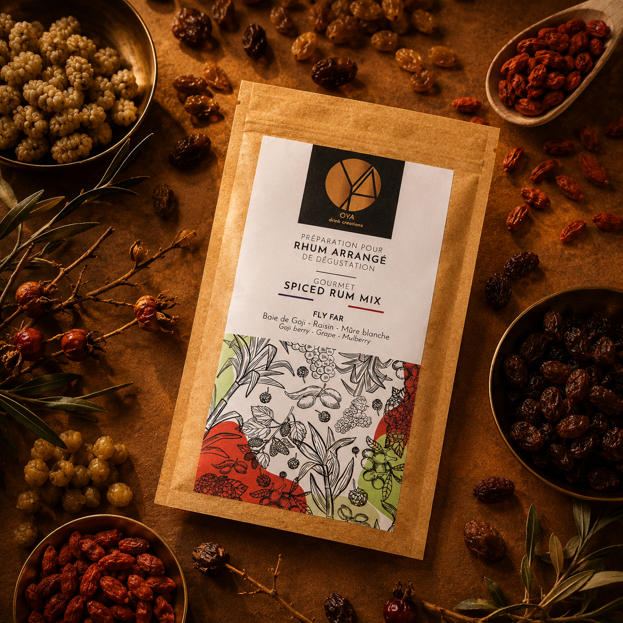 - FLY FAR - Baie de Goji, Raisin, Mûre Blanche
