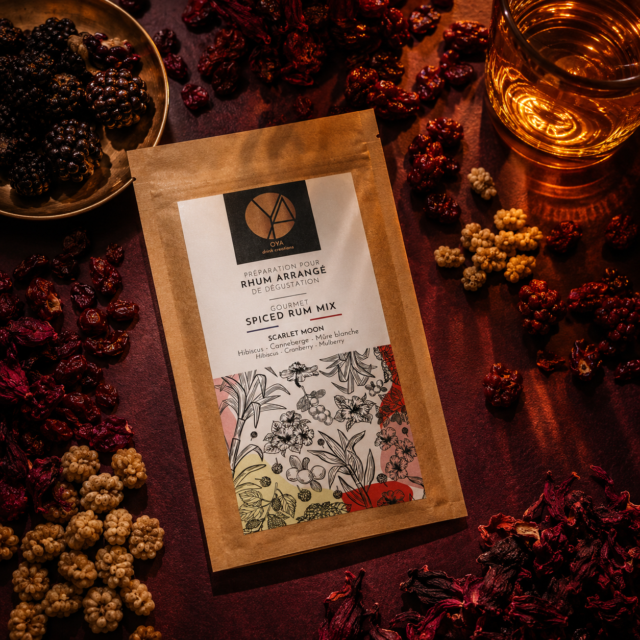 - SCARLET MOON -  Cranberry, Mûre Blanche, Hibiscus